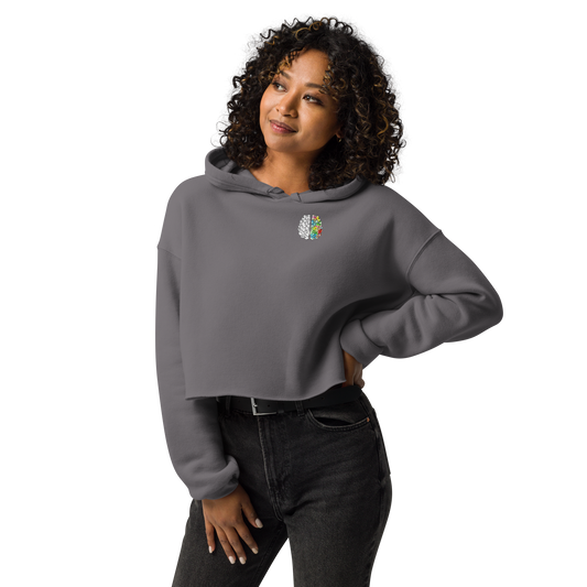 Woman cropped hoodie